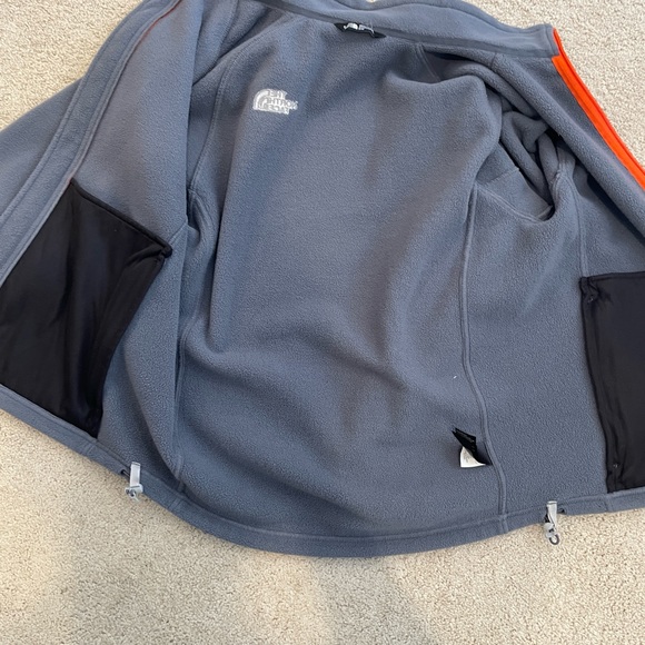 North face light grey / blue fleece men’s Medium - Picture 4 of 5